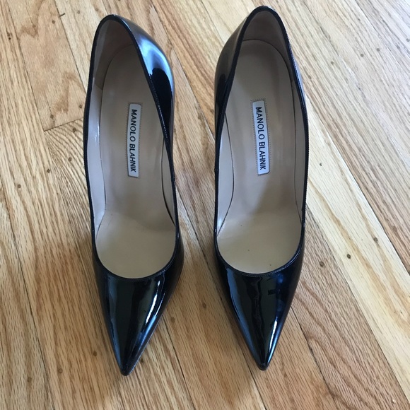 BB Patent 105mm Pointed-Toe Pump - Picture 3 of 6